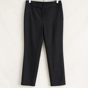 J.Crew Black Wool Blend Pants S 2 Career Office Minimalist Capsule Wardrobe